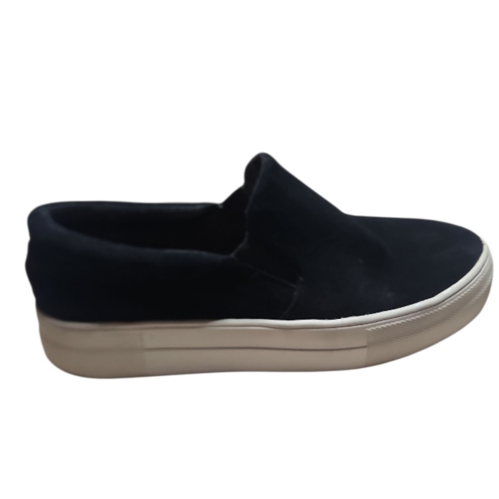 Steve Madden - Black Slip-On Sneakers with White Soles